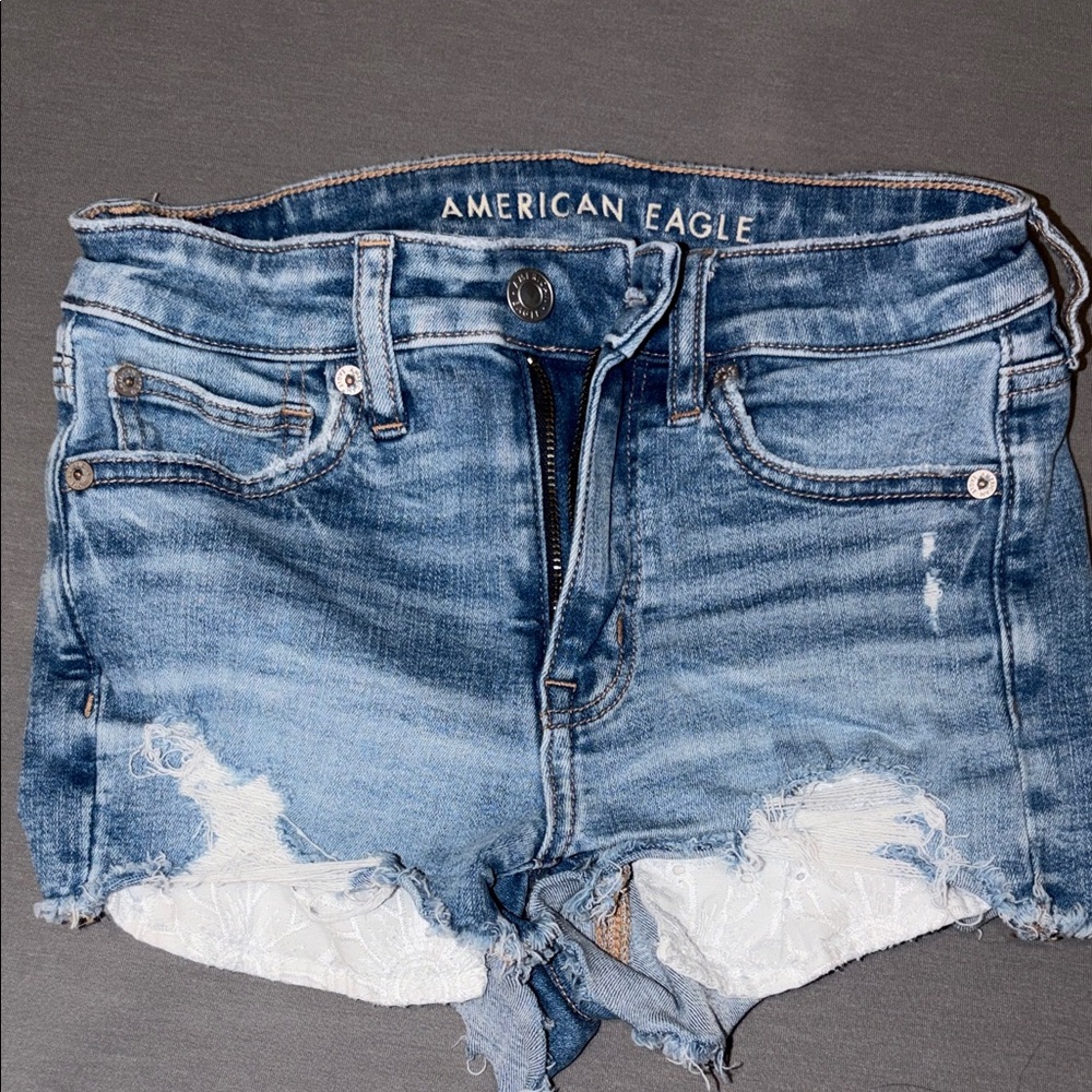 American Eagle Outfitters Light Blue Denim Shorts